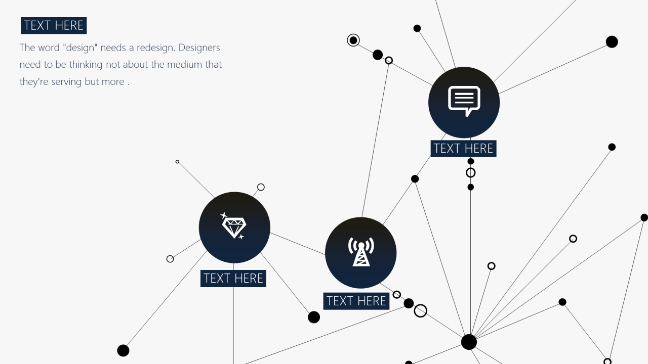 白色酷炫粒子效果科技行业研究报告PPT模板下载