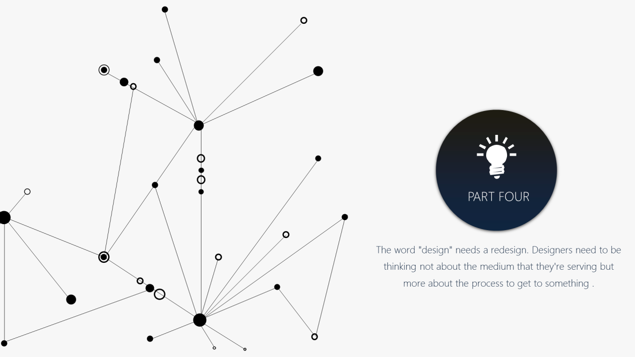 白色酷炫粒子效果科技行业研究报告PPT模板下载