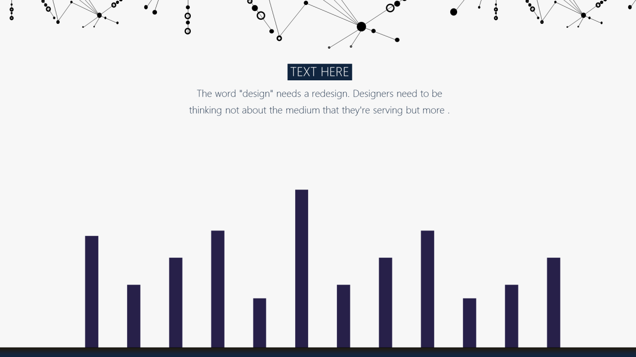 白色酷炫粒子效果科技行业研究报告PPT模板下载