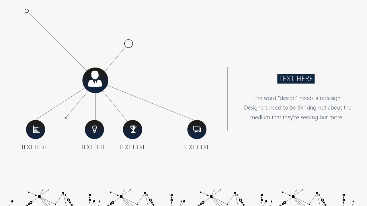 白色酷炫粒子效果科技行业研究报告PPT模板下载