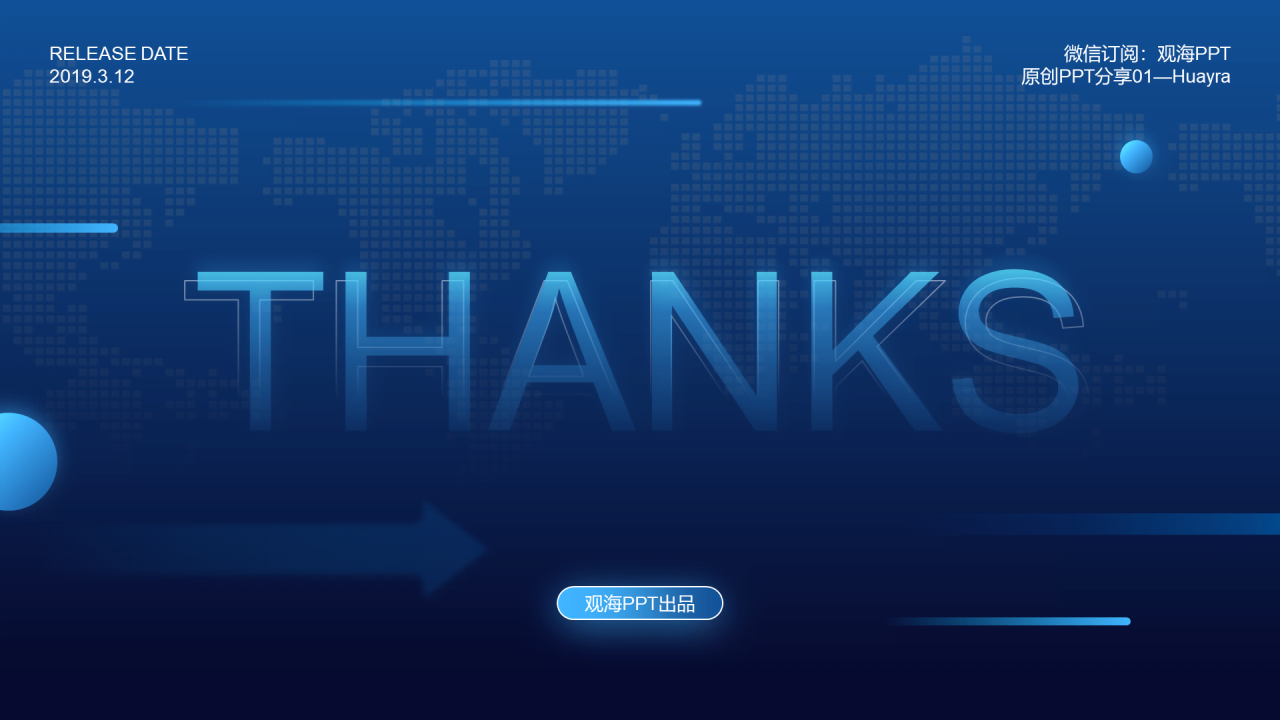 蓝色科技风市场营销分析报告PPT下载