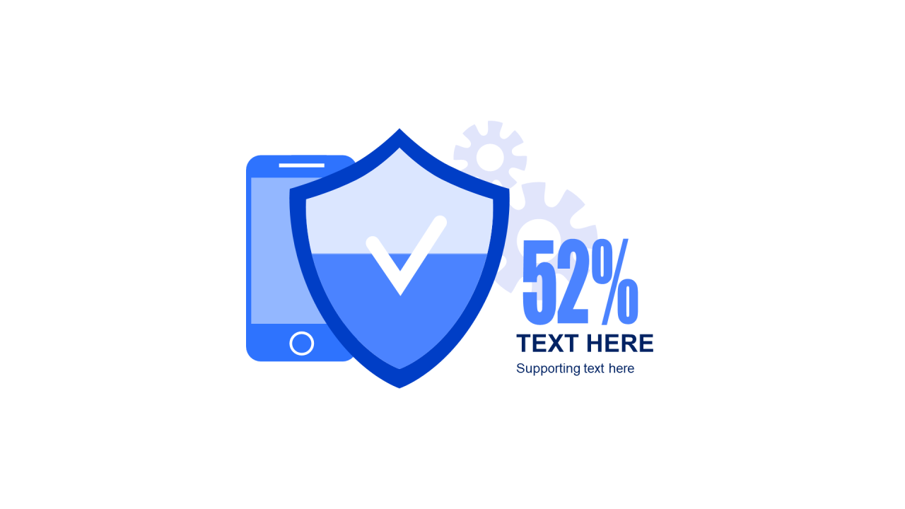 多色扁平PPT柱状图