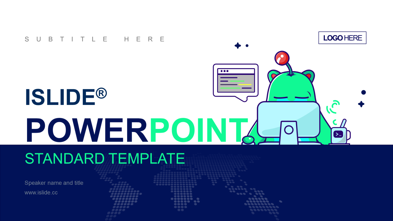 多色插画企业技术部工作总结报告PPT下载