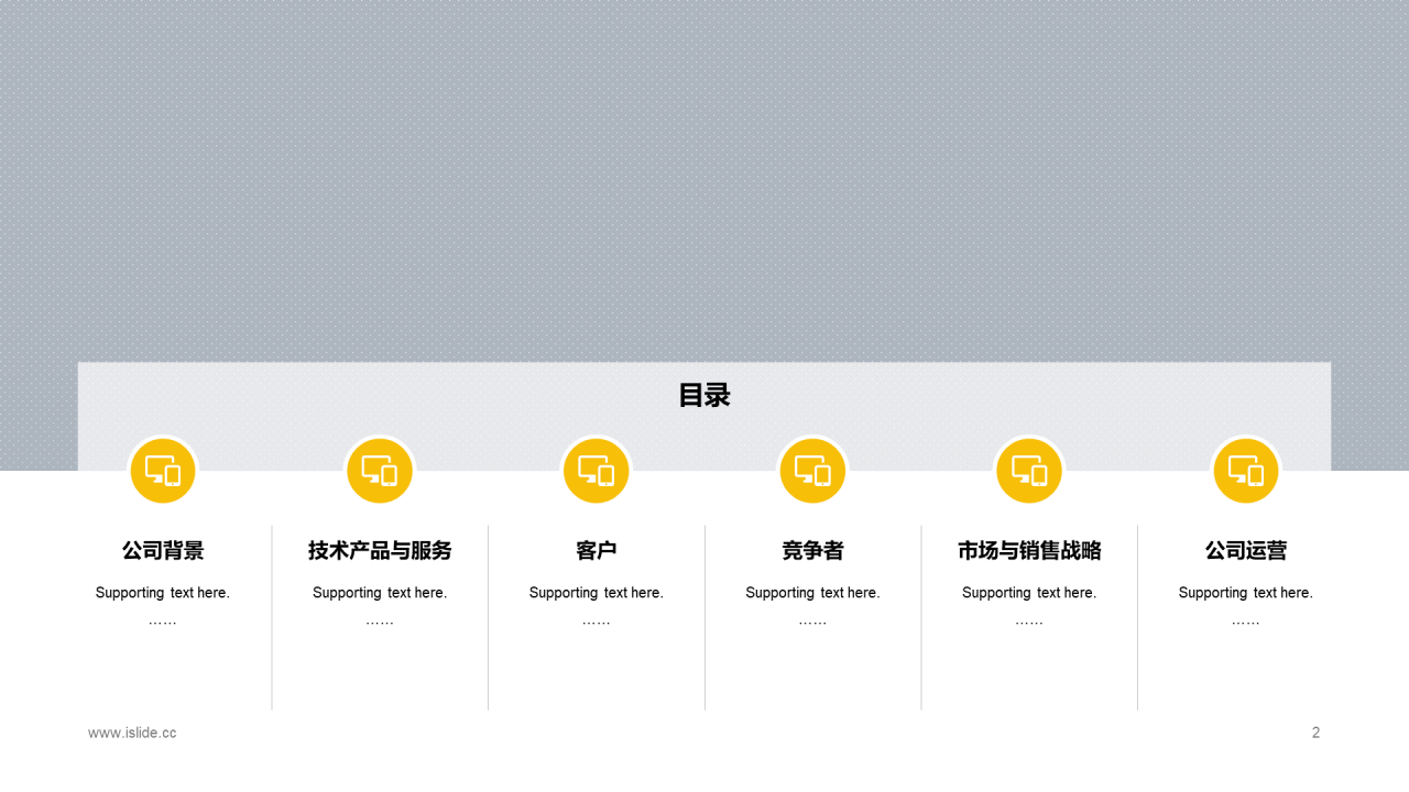 黄色商务风企业投资项目计划书PPT模板