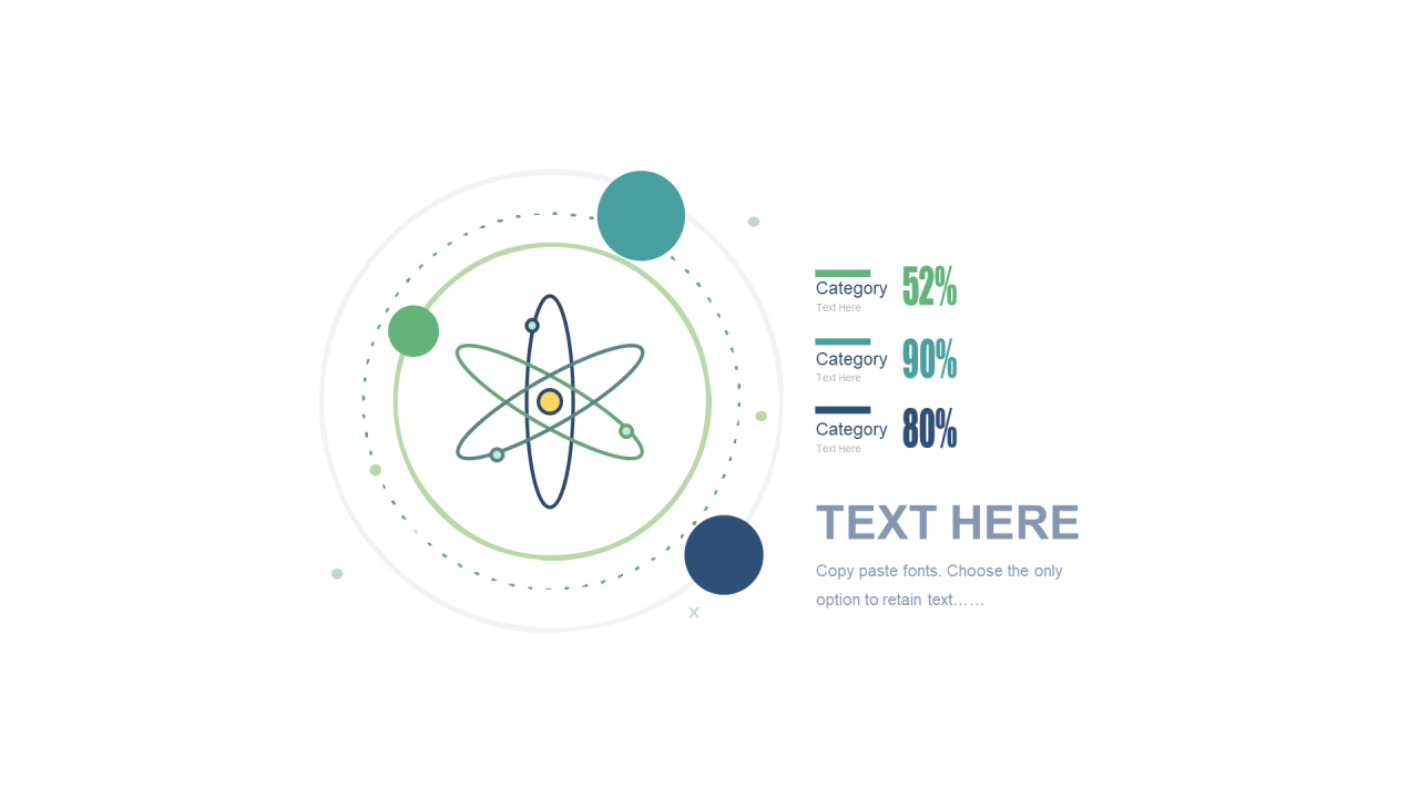 多色扁平PPT条形图