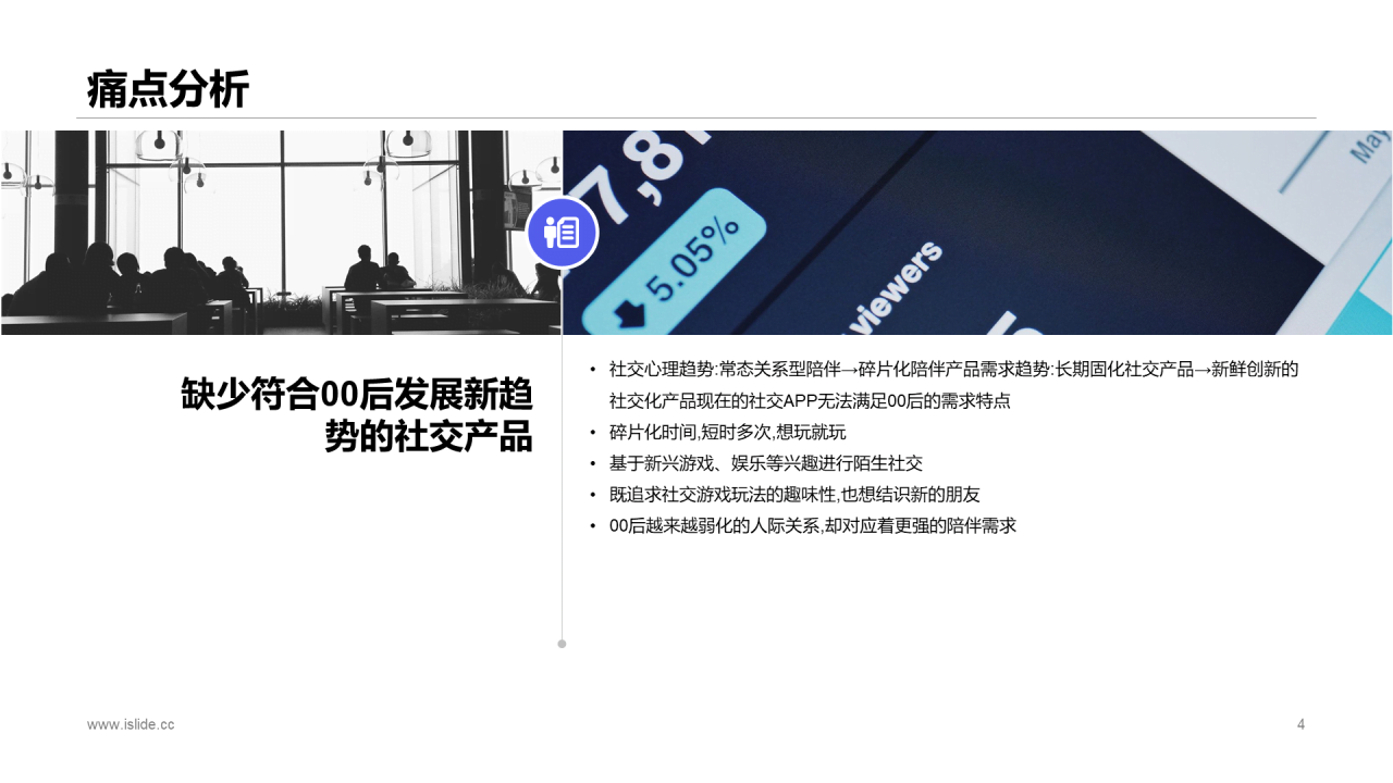 蓝色商务娱乐社交平台项目商业计划书PPT下载