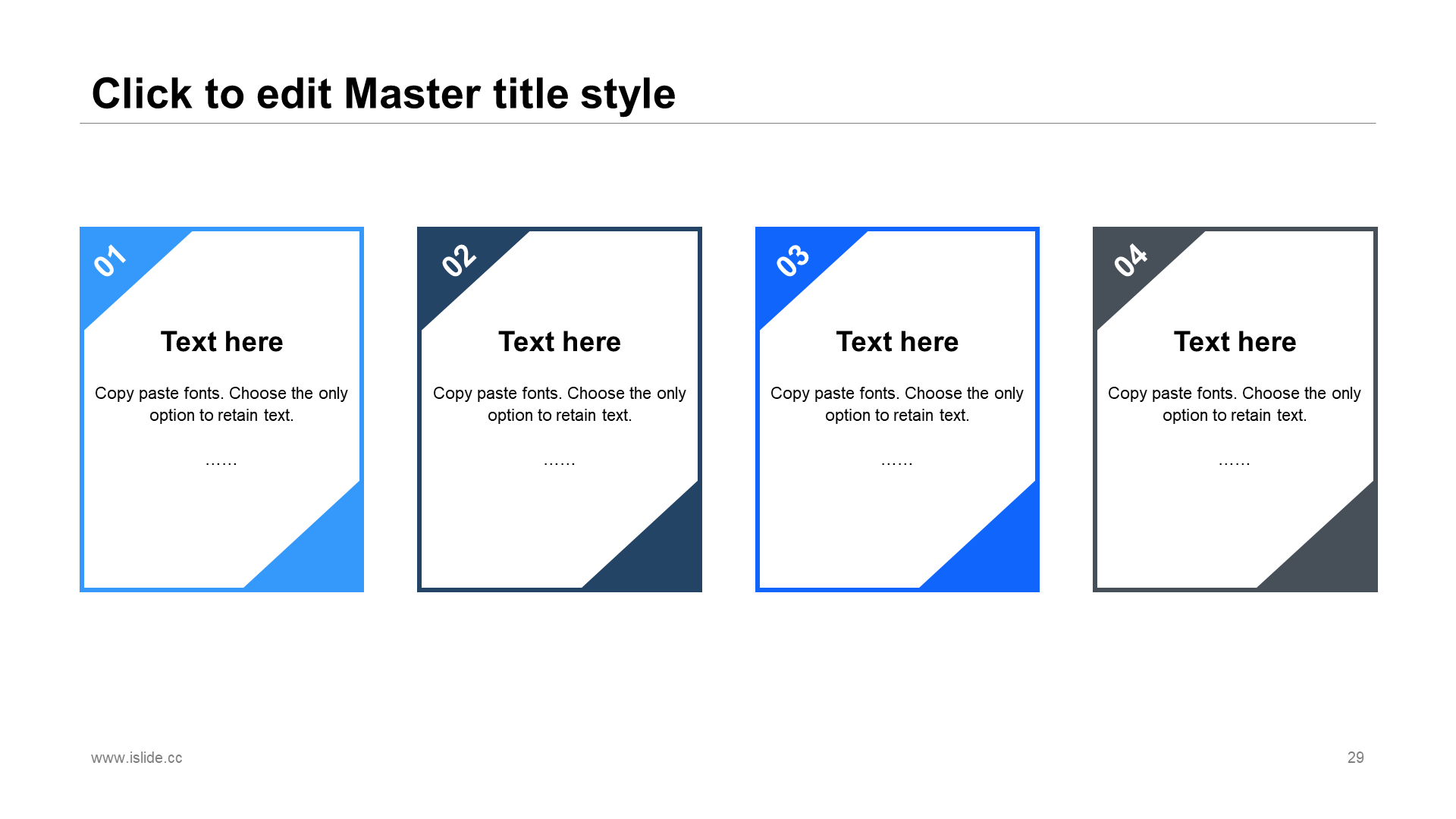 蓝色创意几何风半年工作汇报通用PPT素材下载