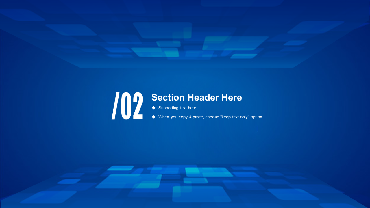 蓝色创意科技风年尾工作总结汇报PPT模板