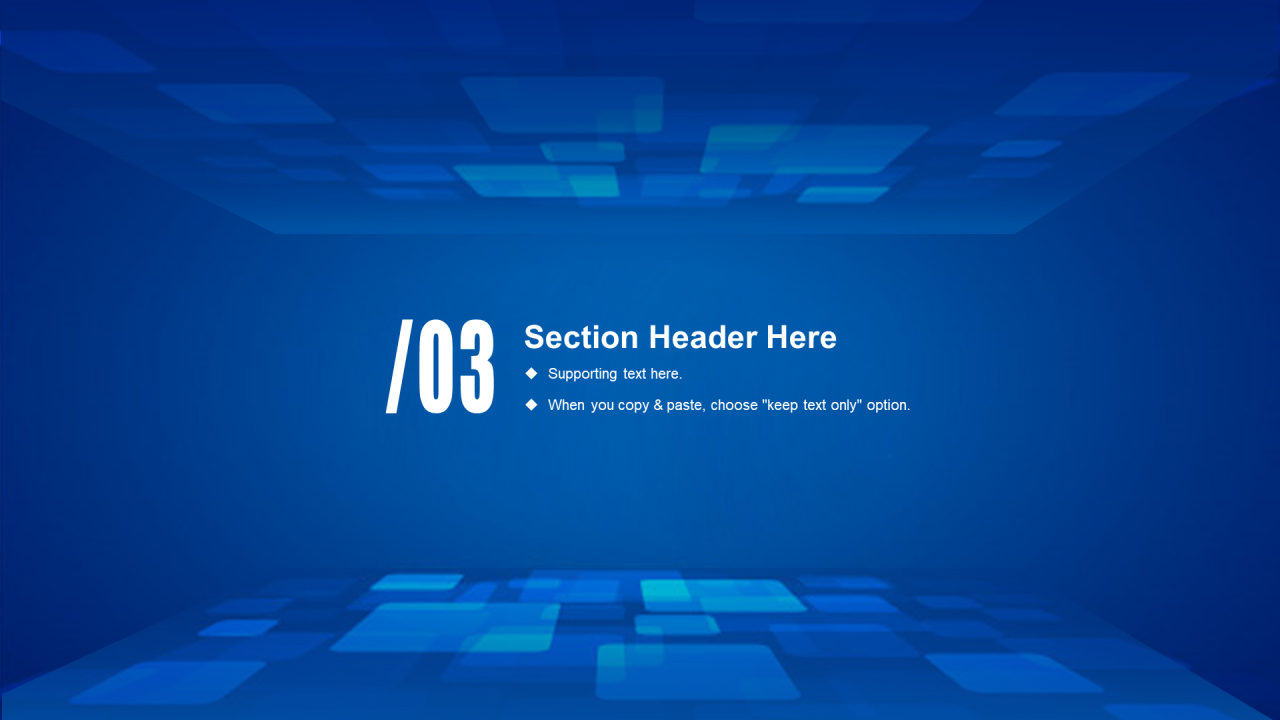 蓝色创意科技风年尾工作总结汇报PPT模板