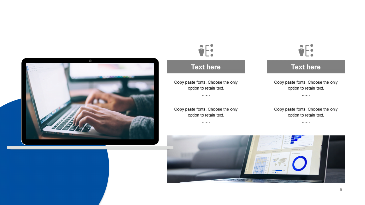 蓝色创意科技风年尾工作总结汇报PPT模板