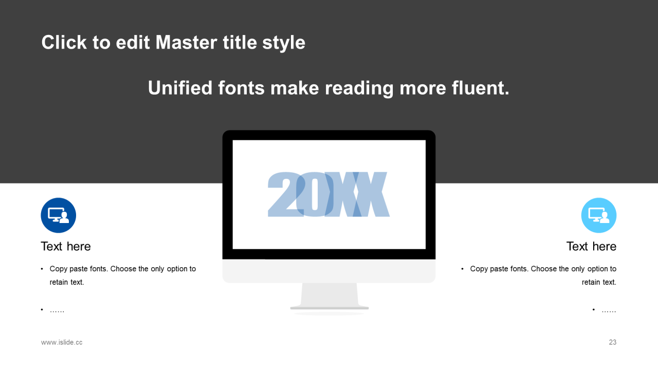 蓝色创意科技风年尾工作总结汇报PPT模板