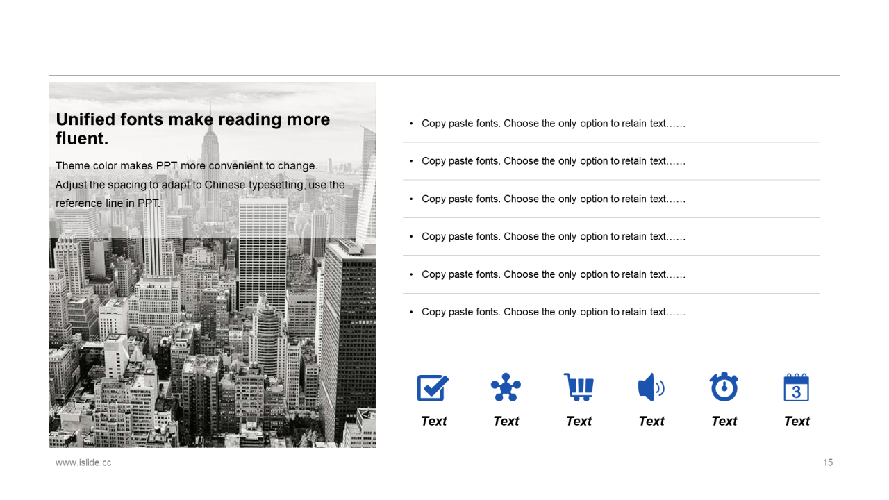 蓝色简约扁平化商务汇报总结PPT案例