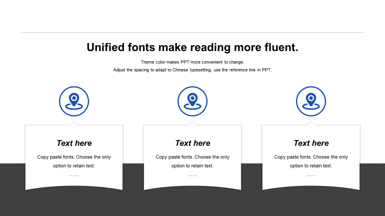 蓝色简约扁平化商务汇报总结PPT案例