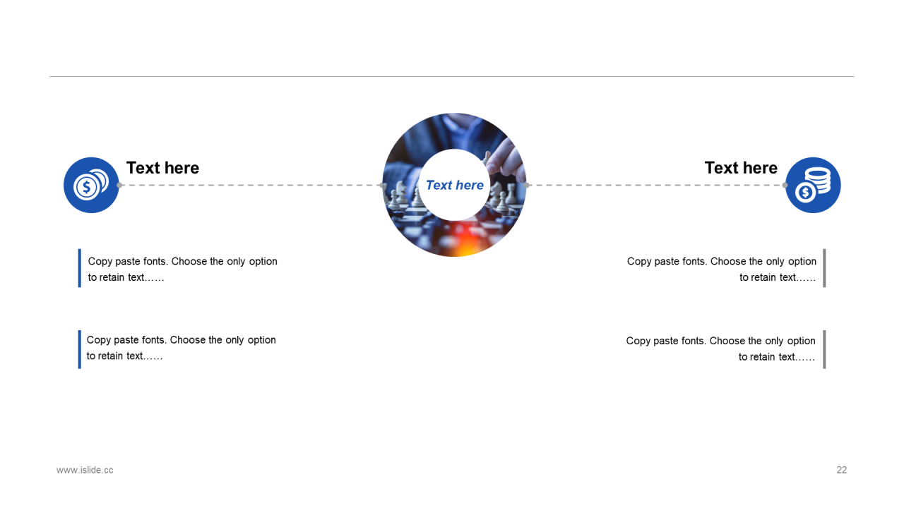 蓝色简约扁平化商务汇报总结PPT案例