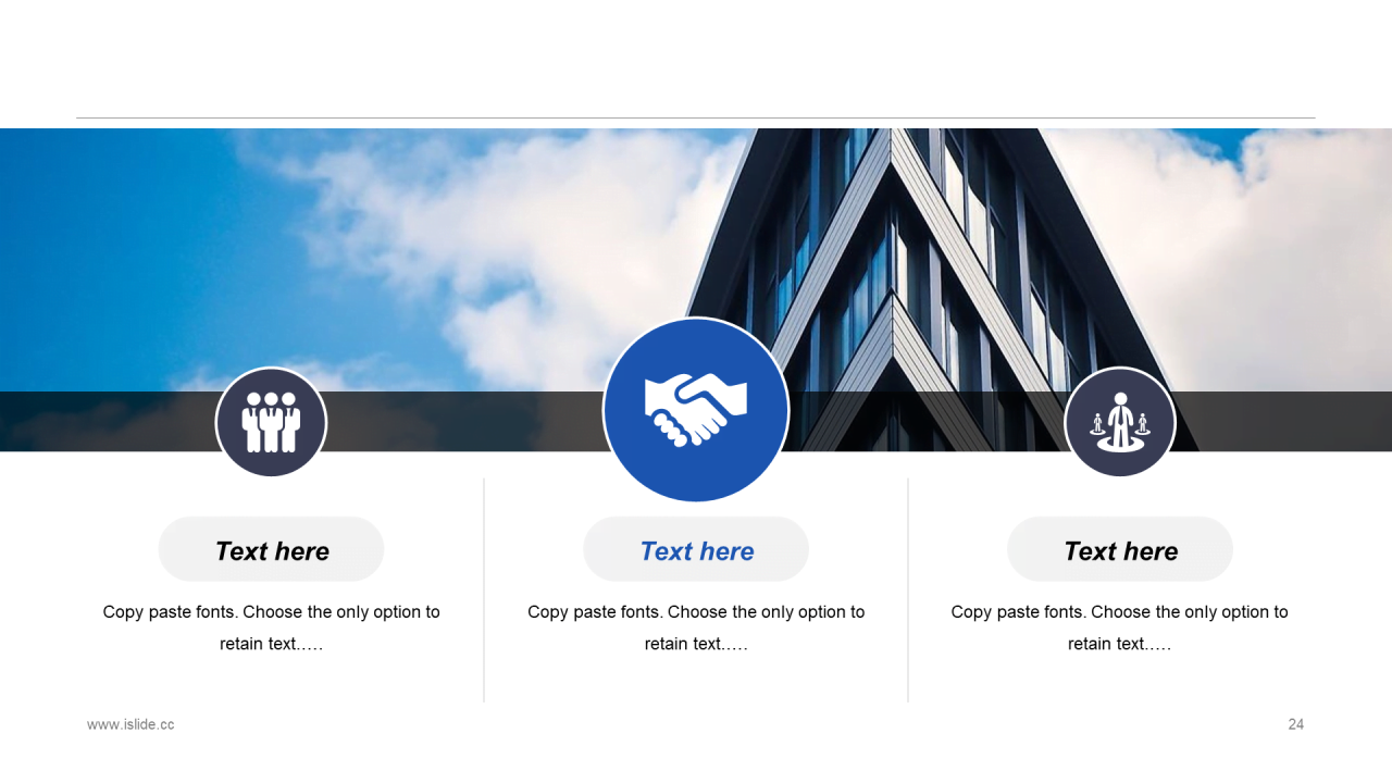 蓝色简约扁平化商务汇报总结PPT案例