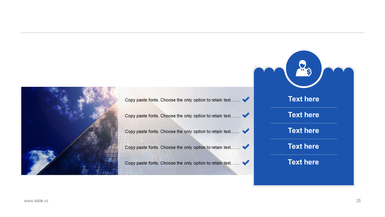 蓝色简约扁平化商务汇报总结PPT案例