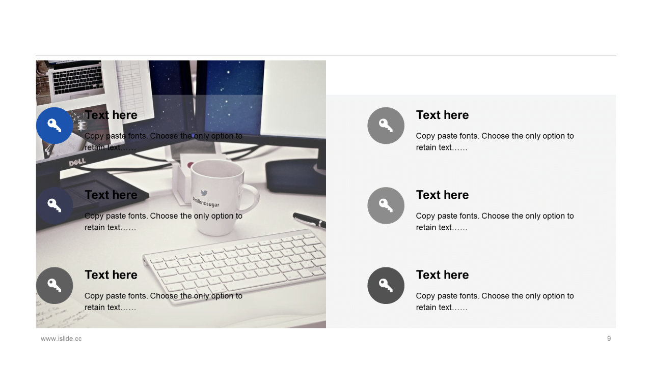 蓝色简约扁平化商务汇报总结PPT案例