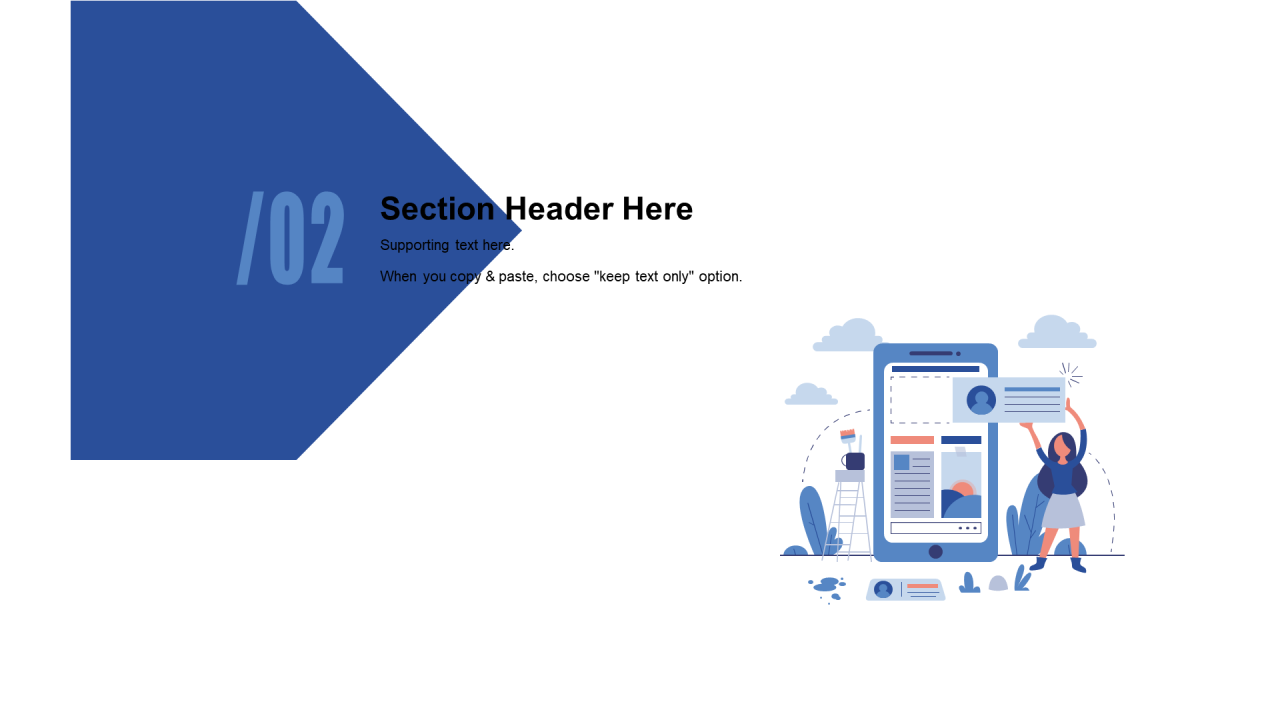 蓝色插画工作总结培训课件PPT案例