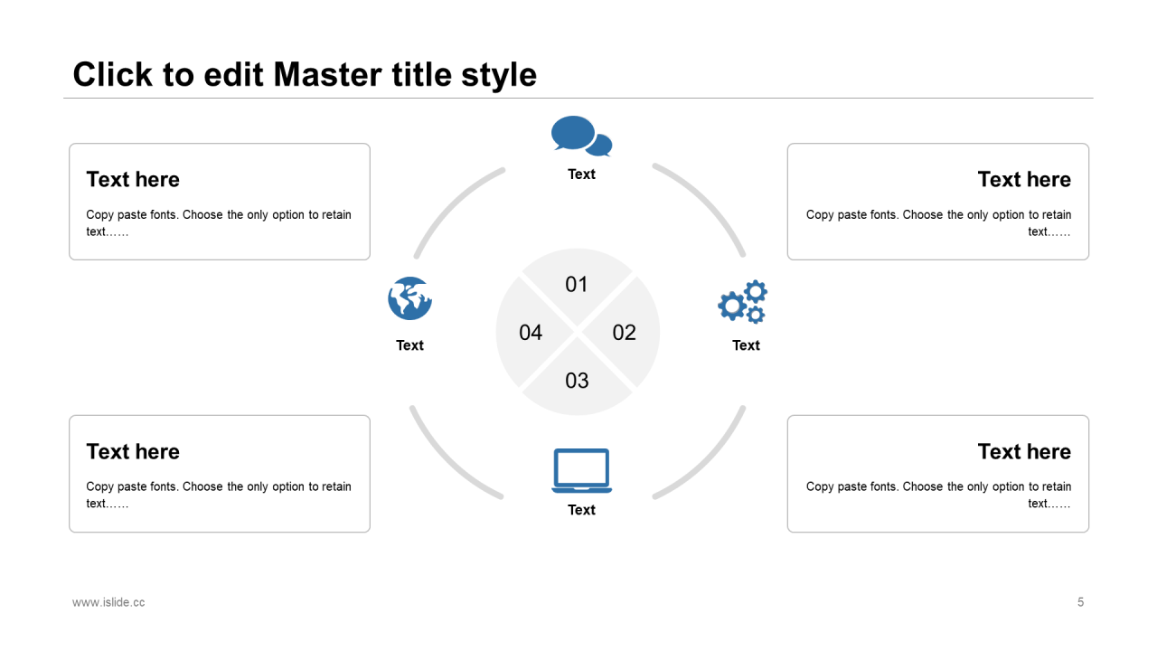 蓝色商务工作总结培训课件PPT案例