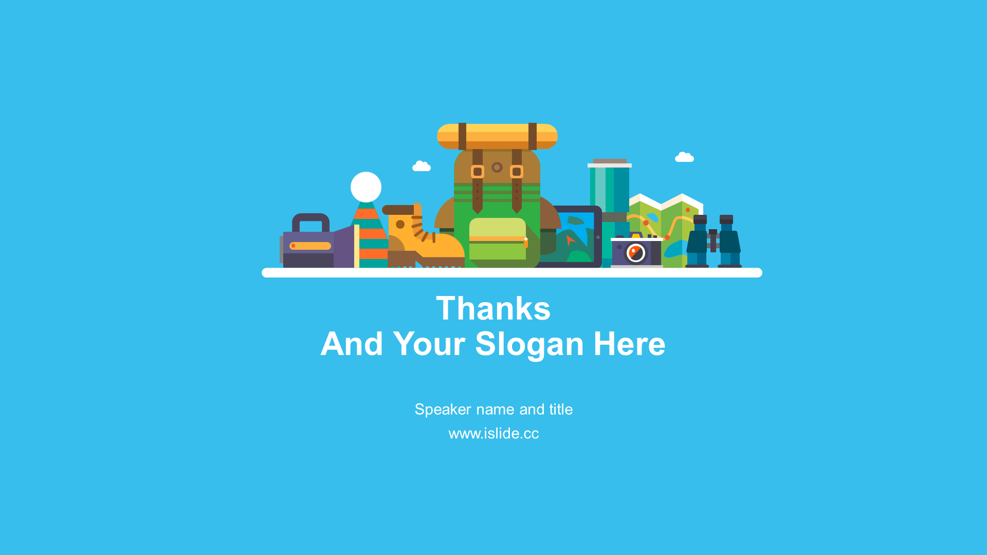 Blue Illustration Travel Marketing PPT Case