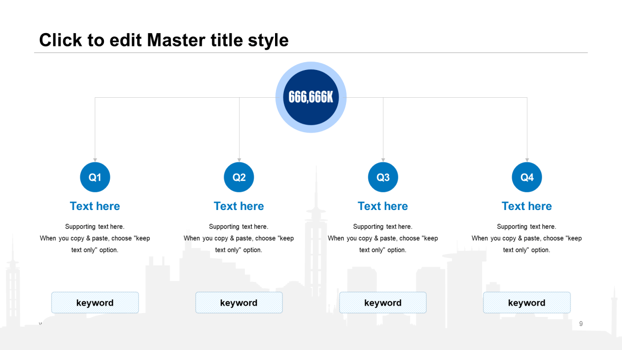 蓝色商务创意年终工作总结汇报计划PPT素材