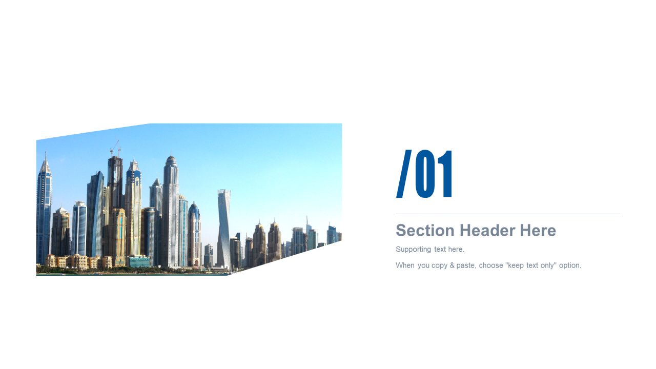 蓝色商务地产运营工作总结阶段计划汇报PPT模板