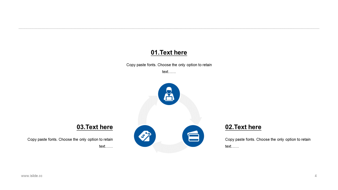 蓝色商务地产运营工作总结阶段计划汇报PPT模板
