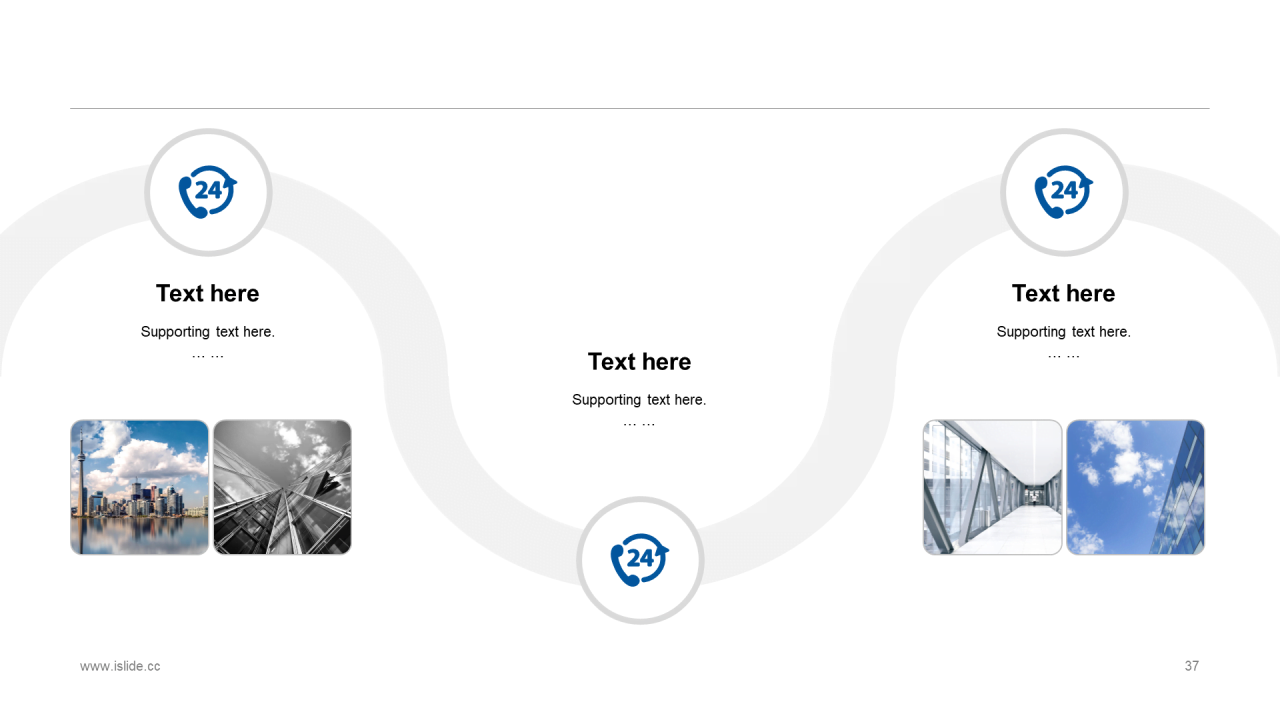 蓝色商务地产运营工作总结阶段计划汇报PPT模板