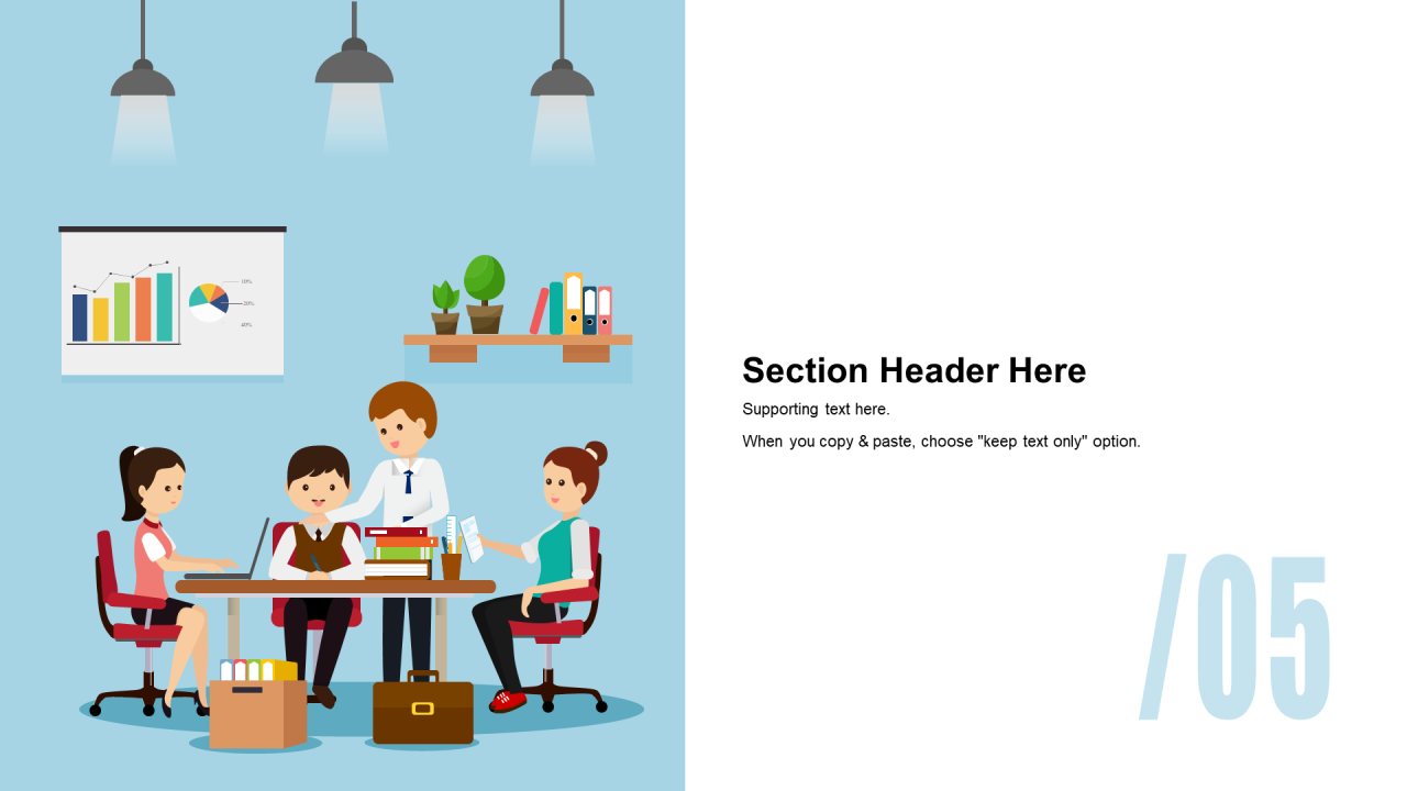 蓝色插画教育培训培训课件PPT案例