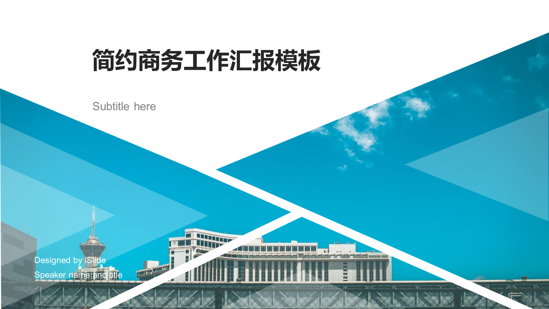 蓝色商务工作总结市场营销PPT案例