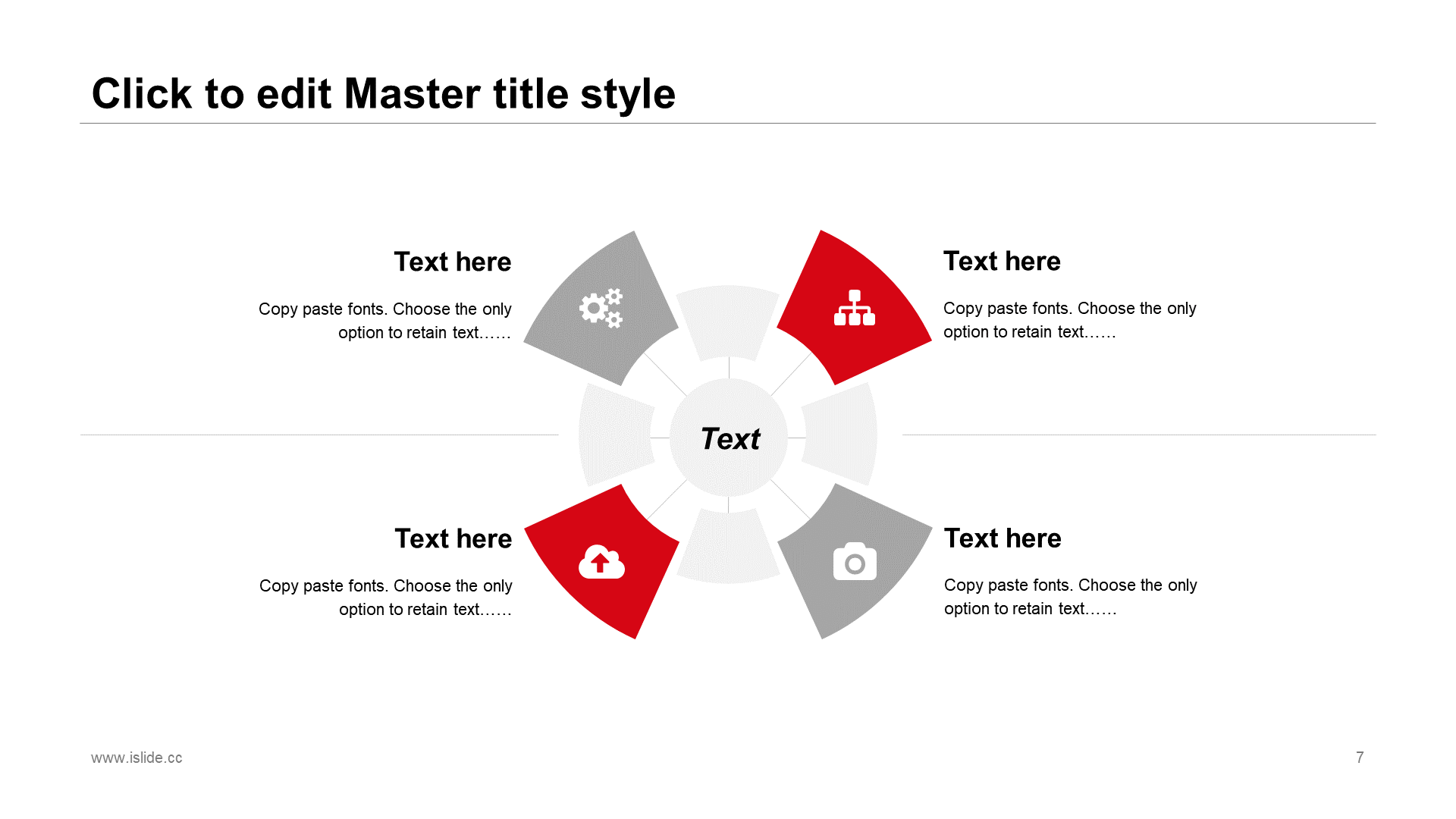Red Festive Army Day Marketing PPT Case