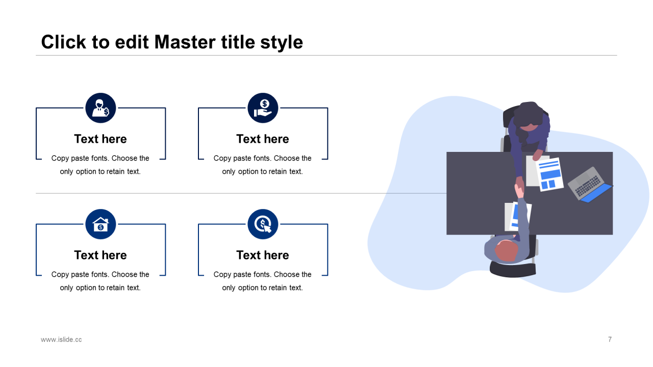 蓝色商务地产金融商业计划书PPT案例