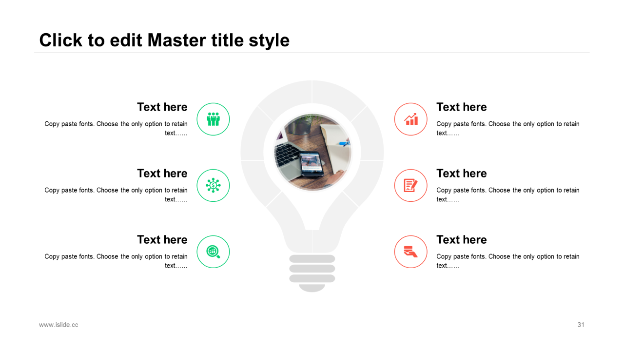 白色简约几何风格企业季度工作汇报PPT素材