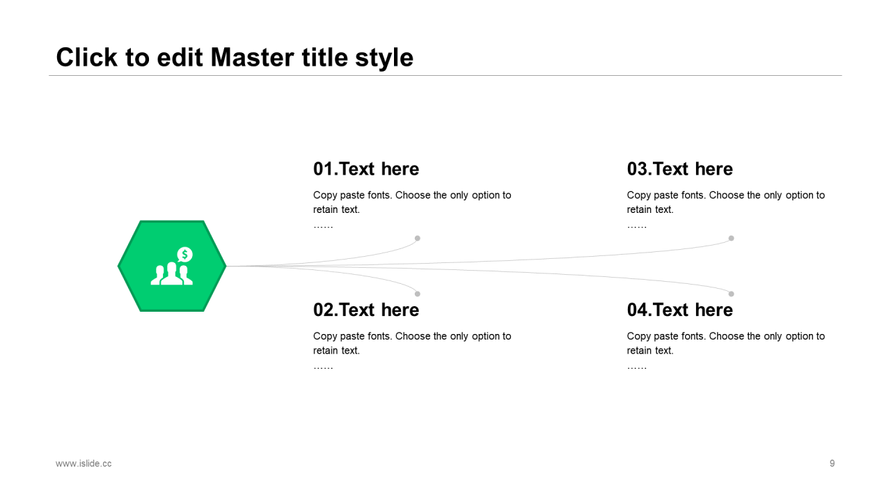 白色简约几何风格企业季度工作汇报PPT素材