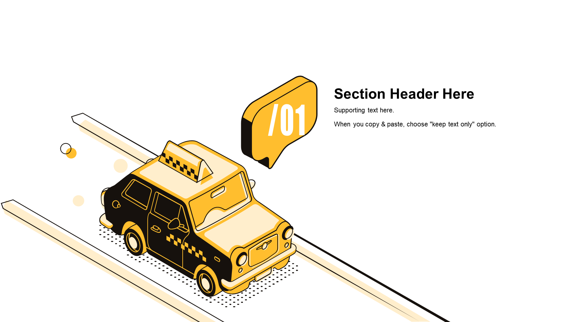 Black Illustration PPT Case of Automobile Traffic Marketing