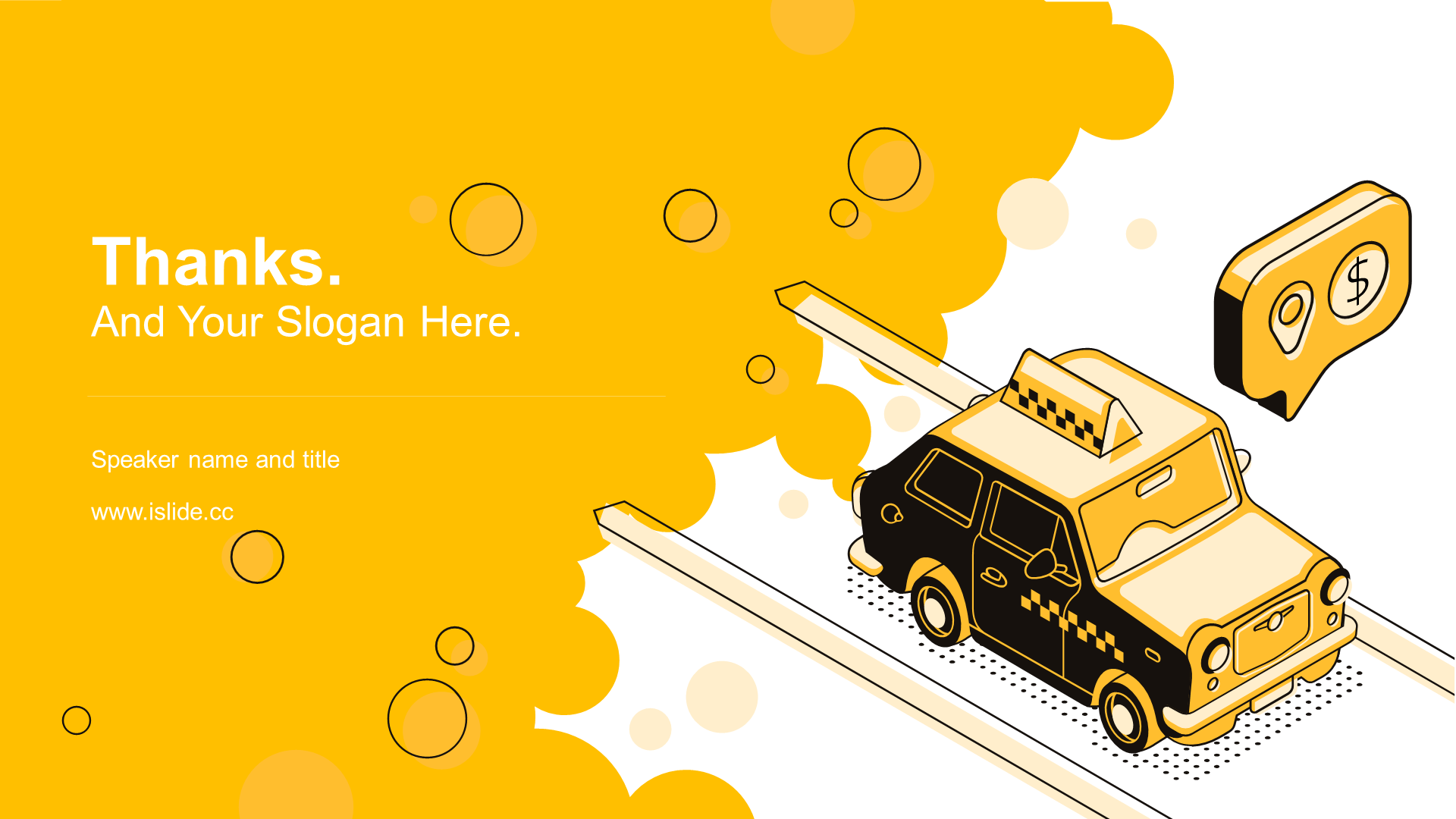 Black Illustration PPT Case of Automobile Traffic Marketing