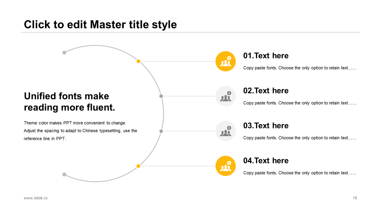 橙色创意简约商务工作总结PPT案例