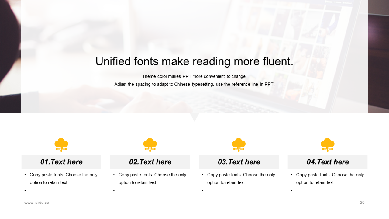 橙色创意简约商务工作总结PPT案例