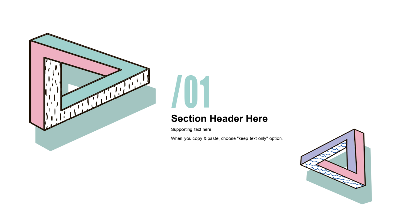 绿色插画风几何个性活动策划PPT素材下载