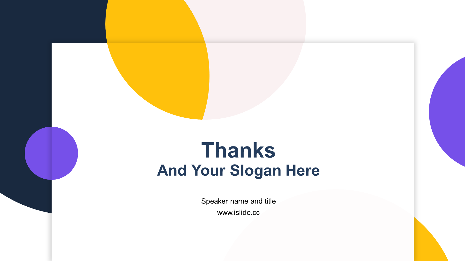 Multi-color simple geometric creative work summary PPT case