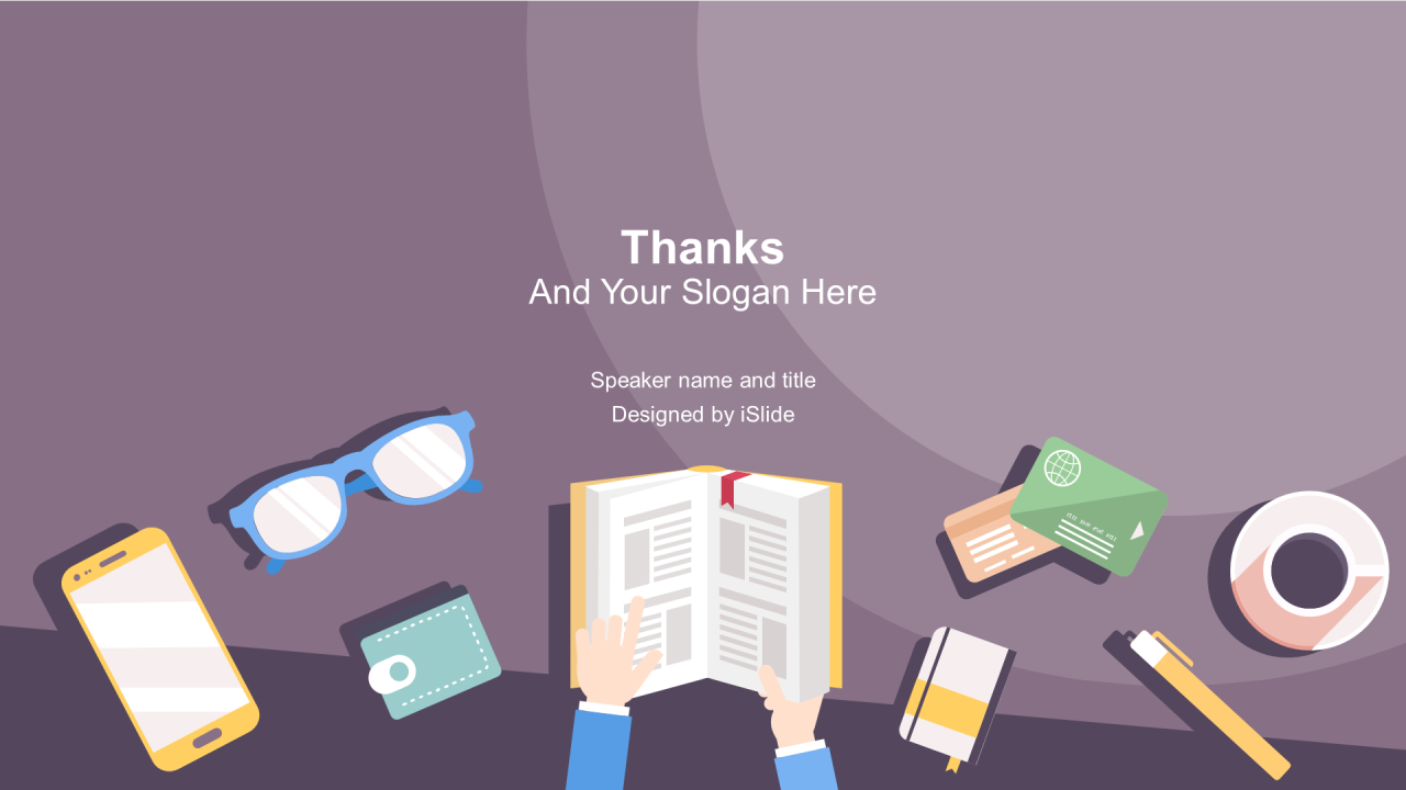 多色插画学习教育培训课件PPT案例