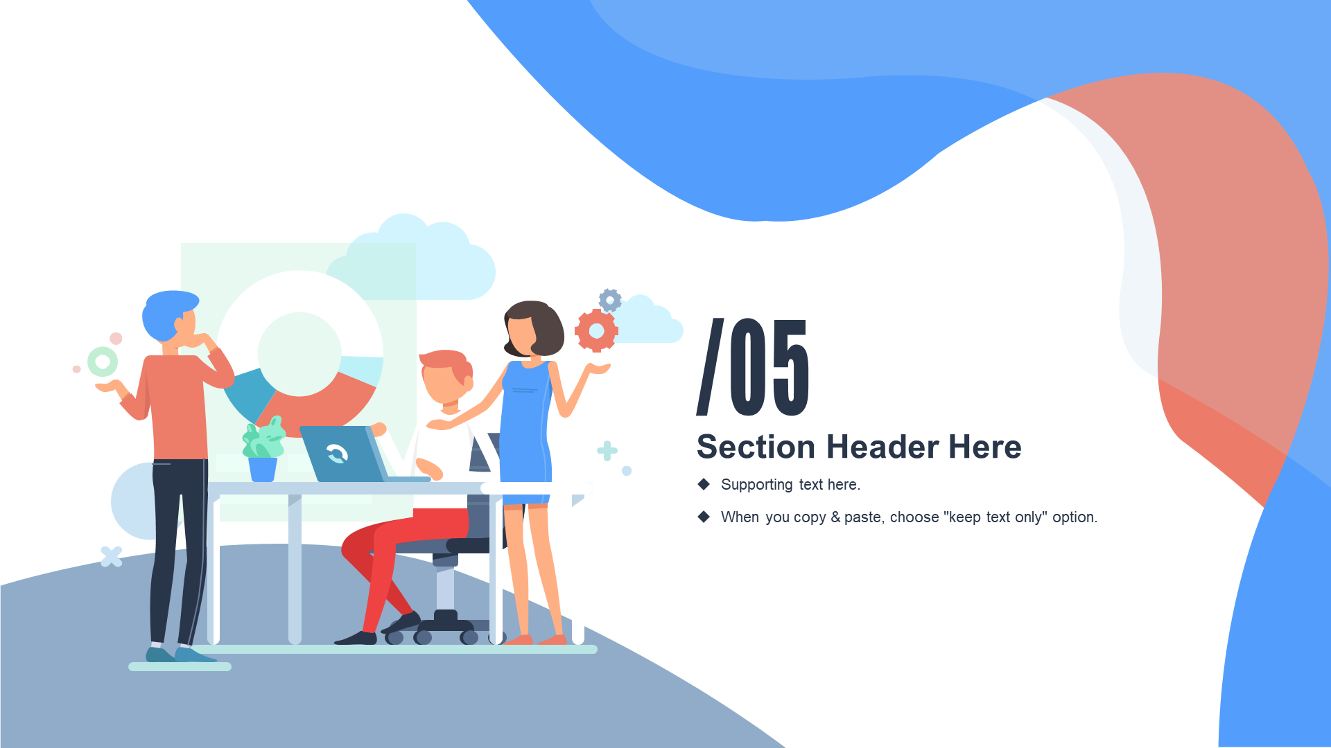 Multi-color Illustration Learning Office Work Summary PPT Case