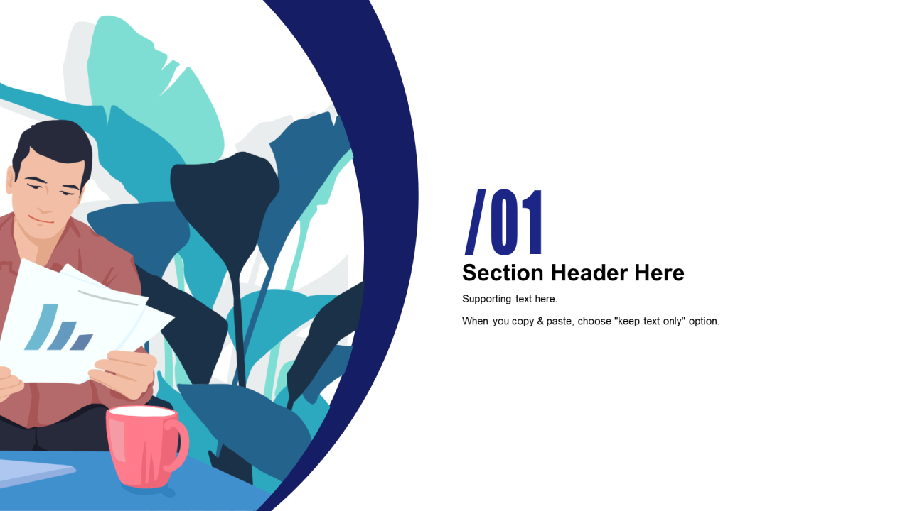 多色插画扁平商务企业年度工作汇报PPT下载