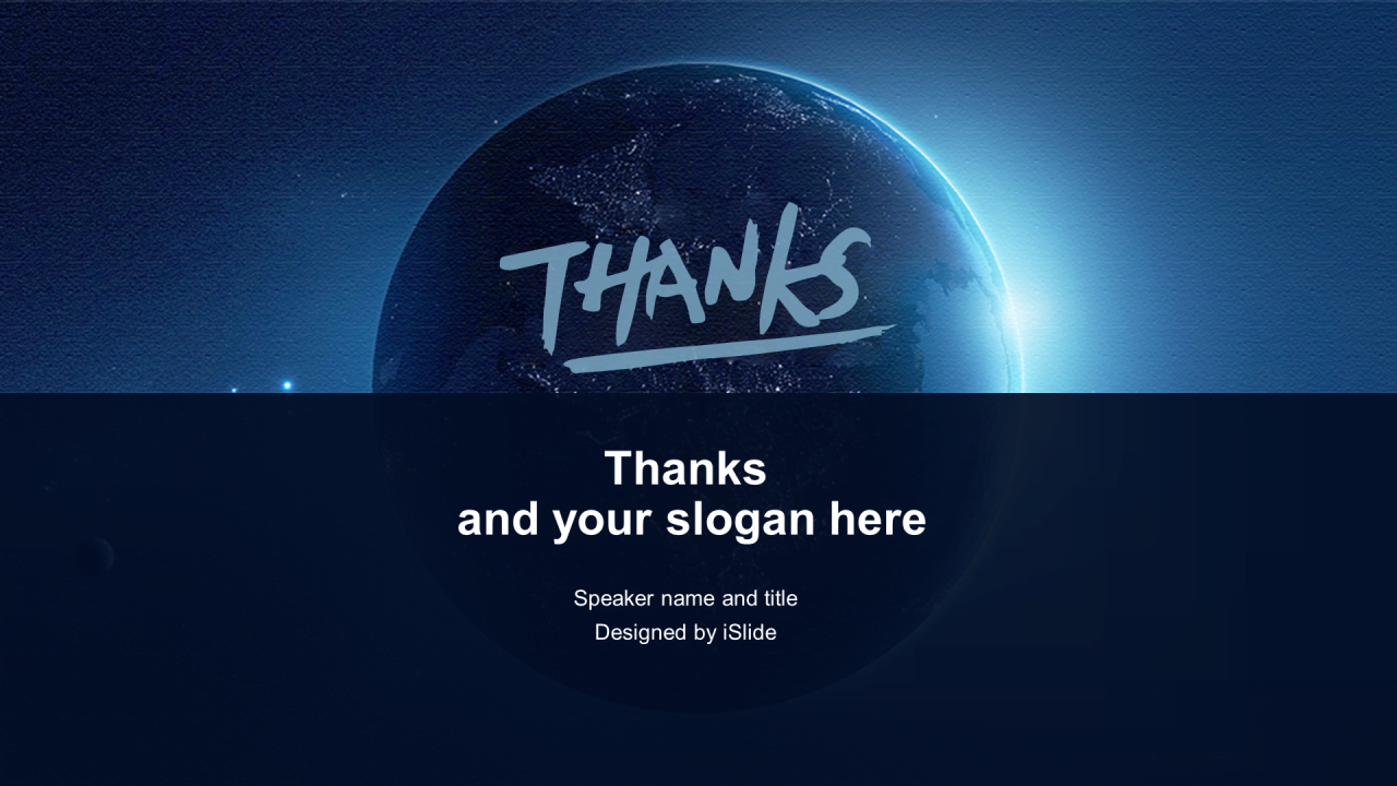 蓝色简约【深邃宇宙】主题原创商务PPT模板