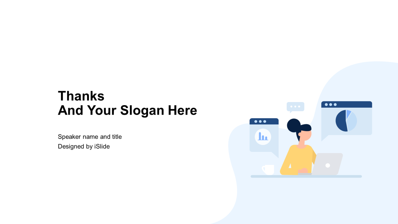 白色商务互联网通讯工作总结PPT案例