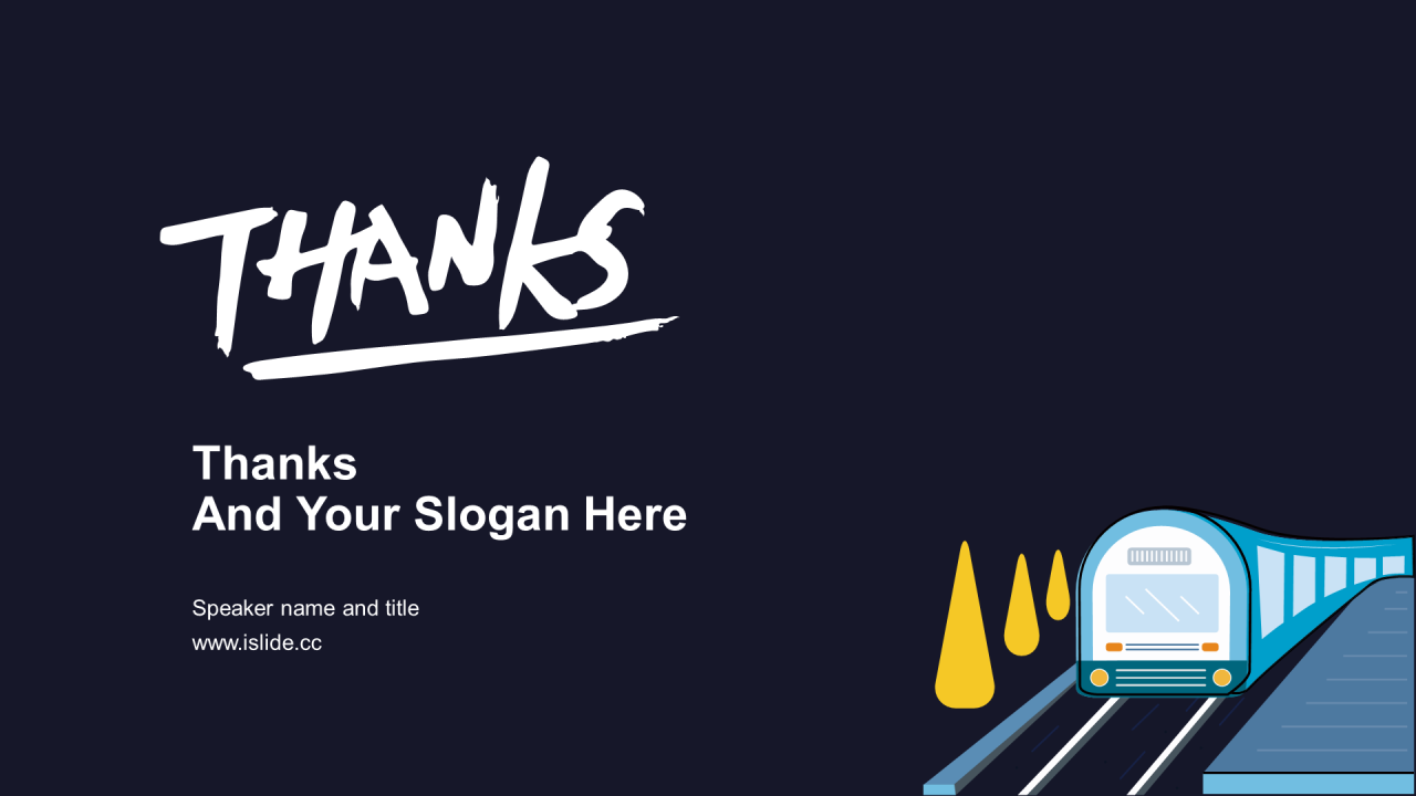 多色插画汽车交通工作总结PPT案例