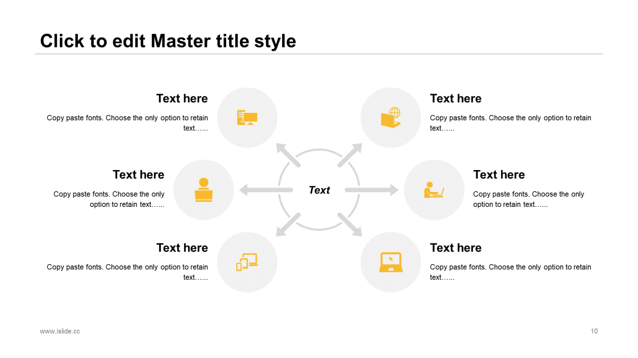 黄色创意个人岗位竞聘述职PPT素材下载