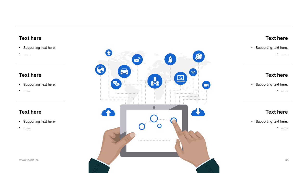 蓝色插画教育学习工作总结PPT案例