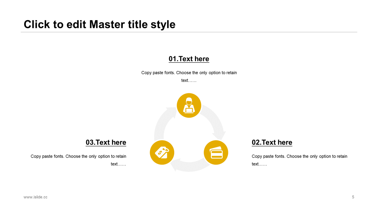 灰色插画极简风商务演讲市场营销PPT素材下载