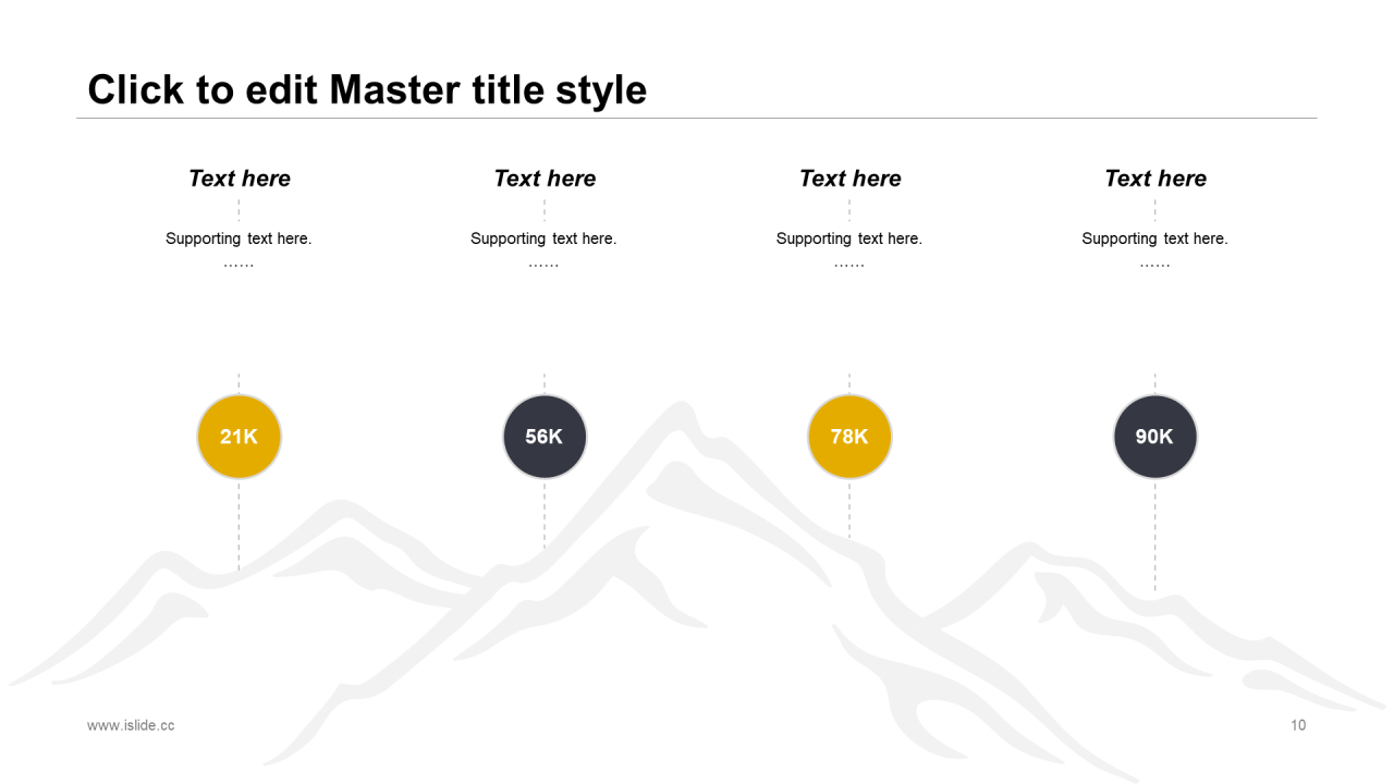 灰色插画极简风商务演讲市场营销PPT素材下载